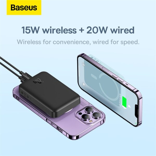 Baseus-10000mAh-20W-Magnetic-Mini-Wireless-Fast-Charge-Power-Bank-6M-baseuscolombo (15) | Baseus Colombo