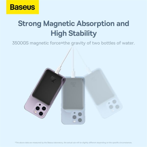 Baseus-10000mAh-20W-Magnetic-Mini-Wireless-Fast-Charge-Power-Bank-6M-baseuscolombo (16) | Baseus Colombo