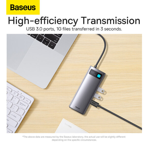 Baseus-6-in-1-Star-Joy-Multifunctional-Type-C-HUB-Docking-Station-Gray-Type-C-to-HDMI1+USB3.0-3+PD-1+VGA-1-WKWG030013-baseuscolombo (6) | Baseus Colombo