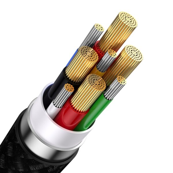 Baseus Flash Series Ⅱ Two-for-three Charging Cable U+C to M+L+C 100W - 1.2m - Black-baseuscolombo (5) | Baseus Colombo