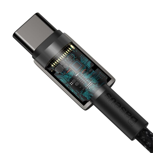 Baseus-Tungsten-Gold-1M-Fast-Charging-Data-Cable-Type-C-to-Type-C-100W-Black-baseuscolombo (1) | Baseus Colombo