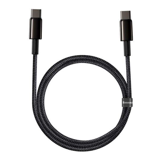 Baseus-Tungsten-Gold-1M-Fast-Charging-Data-Cable-Type-C-to-Type-C-100W-Black-baseuscolombo (14) | Baseus Colombo