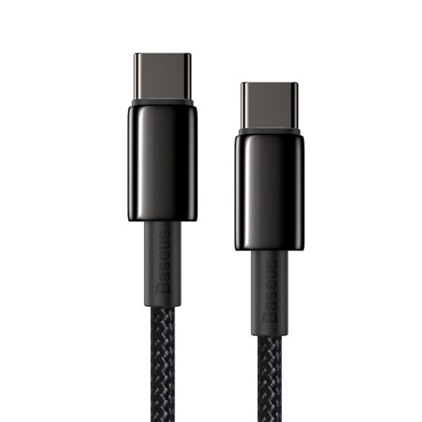 Baseus-Tungsten-Gold-1M-Fast-Charging-Data-Cable-Type-C-to-Type-C-100W-Black-baseuscolombo (15) | Baseus Colombo