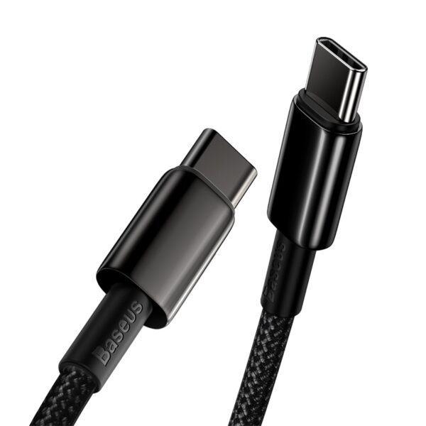 Baseus-Tungsten-Gold-1M-Fast-Charging-Data-Cable-Type-C-to-Type-C-100W-Black-baseuscolombo (16) | Baseus Colombo