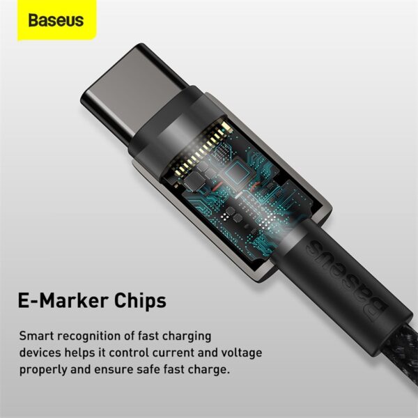 Baseus-Tungsten-Gold-1M-Fast-Charging-Data-Cable-Type-C-to-Type-C-100W-Black-baseuscolombo (9) | Baseus Colombo