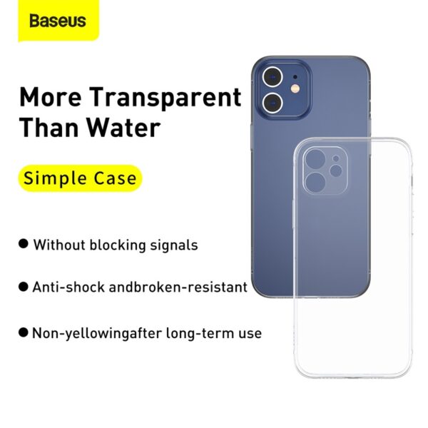 Baseus iPhone 12 Mini 5.4-Inch Simple Case Transparent-baseuscolombo (11) | Baseus Colombo