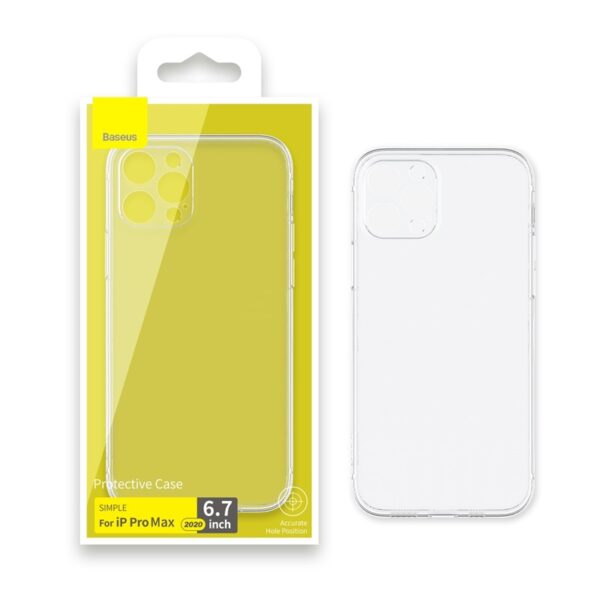 Baseus iPhone 12 Pro Max 6.7-Inch Simple Case Transparent – ARAPIPH67N-A02-baseuscolombo (8) | Baseus Colombo