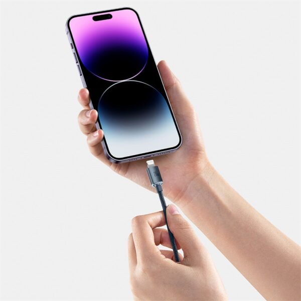 Baseus 1.2m Type-C to Lightning 20W Crystal Shine Series Fast Charging Data Cable - Black-baseuscolombo (14) | Baseus Colombo