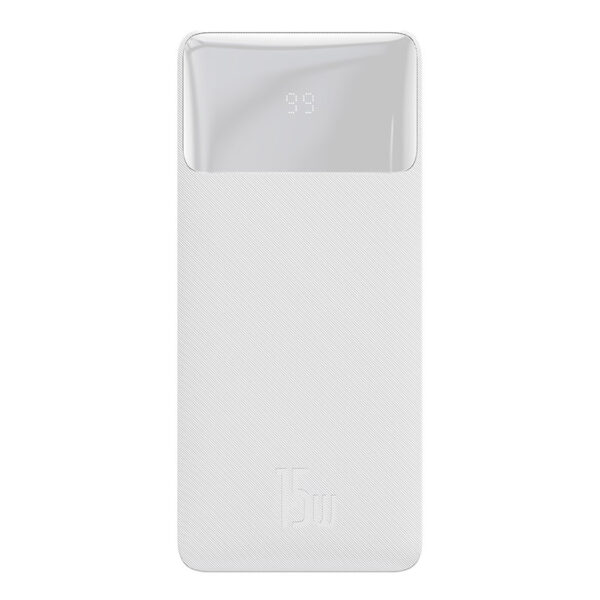 Baseus 10000mAh 15W Bipow Digital Display Power Bank - White-baseuscolombo (1) | Baseus Colombo