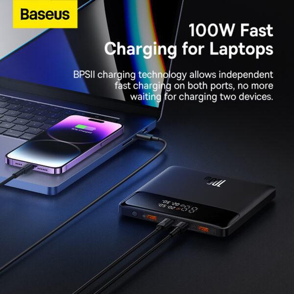 Baseus-20000mAh-100W-Blade-Power-Digital-Display-Fast-Charging-Power-Bank-HD-Edition-Black-baseuscolombo (4) | Baseus Colombo