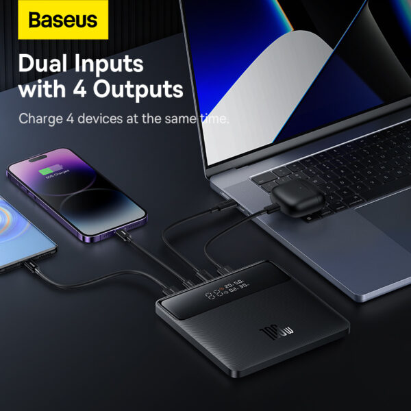 Baseus-20000mAh-100W-Blade-Power-Digital-Display-Fast-Charging-Power-Bank-HD-Edition-Black-baseuscolombo (7) | Baseus Colombo