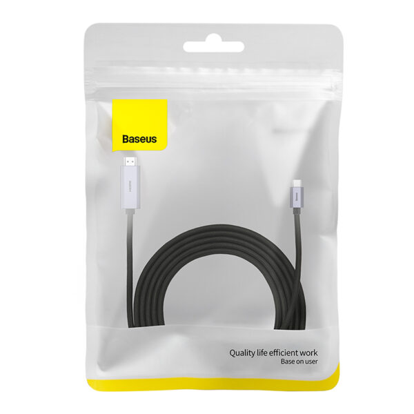 Baseus 3m Type-C to HDMI 4K Adapter Cable High Definition Series Graphene - Black-baseuscolombo (5) | Baseus Colombo