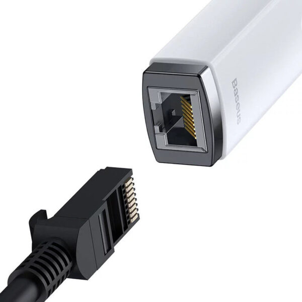 Baseus-100Mbps-Type-C-to-RJ45-LAN-Port-Lite-Series-Ethernet-Adapter-White-6M-baseuscolombo (6) | Baseus Colombo