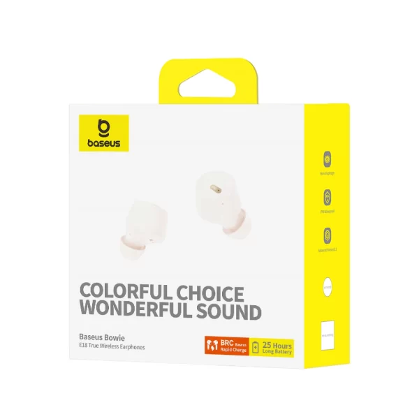 Baseus-Bowie-E18-True-Wireless-Earphones-Stellar-White-6M-baseuscolombo (8) | Baseus Colombo