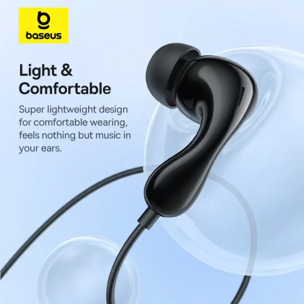 Baseus-Encok-CZ20-Wired-Earphones-Cluster-Black-6M-baseuscolombo (6) | Baseus Colombo