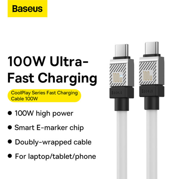 Baseus-Type-C-to-Type-C-100W-1m-CoolPlay-Series-Fast-Charging-Cable-baseuscolombo (11) | Baseus Colombo