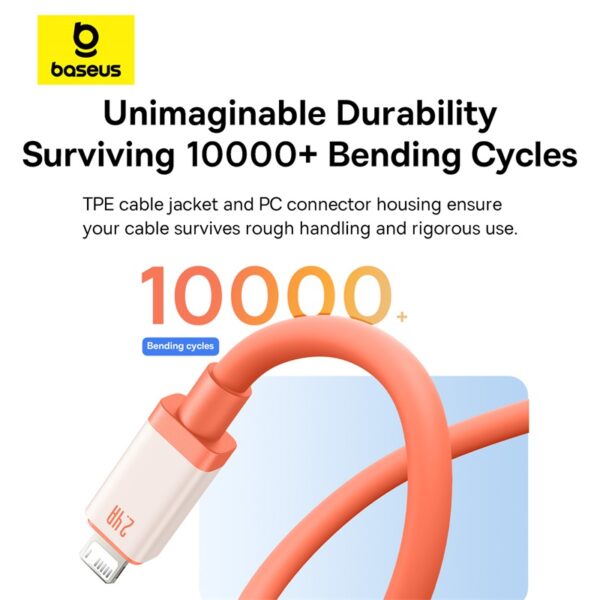 Baseus-0℃-Series-1m-USB-to-Lightning-Fast-Charging-Data-Cable-Canyon-Coral-6M-baseuscolombo (15) | Baseus Colombo