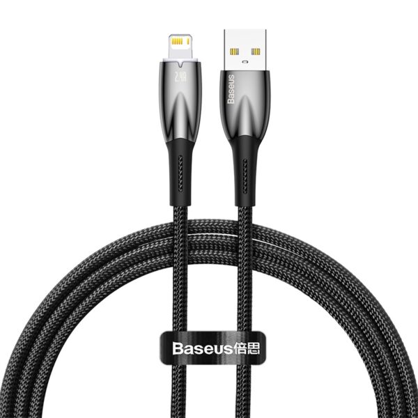 Baseus-Glimmer-Series-1m-USB-to-Lightning-Fast-Charging-Data-Cable-Black-6M-baseuscolombo (5) | Baseus Colombo