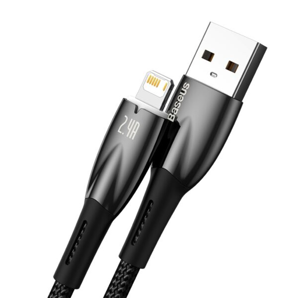 Baseus-Glimmer-Series-1m-USB-to-Lightning-Fast-Charging-Data-Cable-Black-6M-baseuscolombo (6) | Baseus Colombo