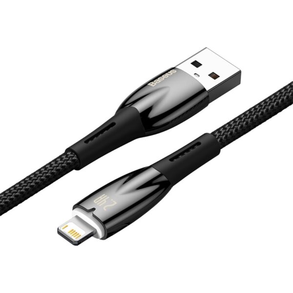 Baseus-Glimmer-Series-1m-USB-to-Lightning-Fast-Charging-Data-Cable-Black-6M-baseuscolombo (8) | Baseus Colombo