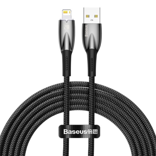 Baseus-Glimmer-Series-2m-USB-to-Lightning-Fast-Charging-Data-Cable-Black-6M-baseuscolombo (12) | Baseus Colombo