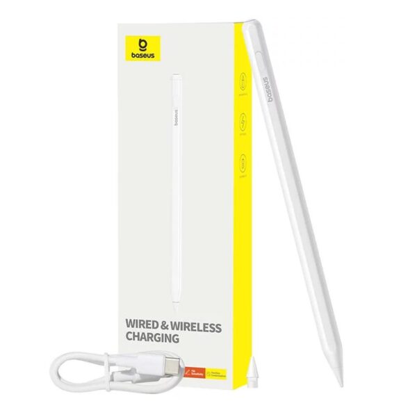 Baseus-Smooth-Writing-2-Series-Dual-Charging-Stylus-Active-Wireless-Version-Moon White-6M-baseuscolombo (6) | Baseus Colombo