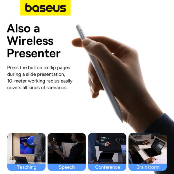 Baseus-Smooth-Writing-2-Series-Wireless-Charging-Multifunctional-Stylus-Moon-White-6M-baseuscolombo (14) | Baseus Colombo