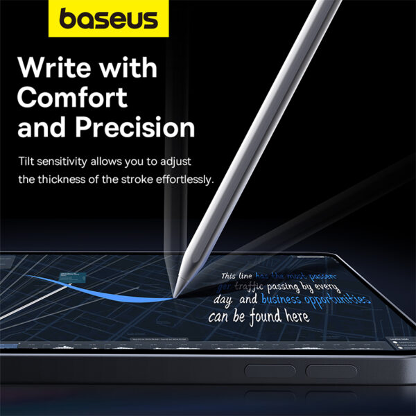 Baseus-Smooth-Writing-2-Series-Wireless-Charging-Multifunctional-Stylus-Moon-White-6M-baseuscolombo (15) | Baseus Colombo