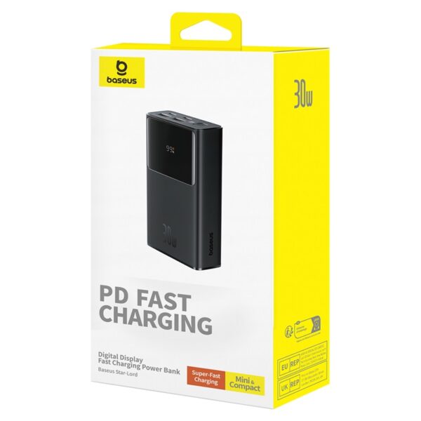 Baseus 10000mAh 30W Star-Lord Digital Display Fast Charging Power Bank - Cluster Black-baseuscolombo 1 | Baseus Colombo