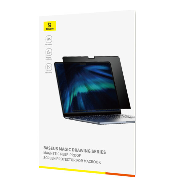 Baseus 136 MacBook Air 20222024 Magic Drawing Series Magnetic Peep-Proof Screen Protector - Clear-baseuscolombo 2 | Baseus Colombo