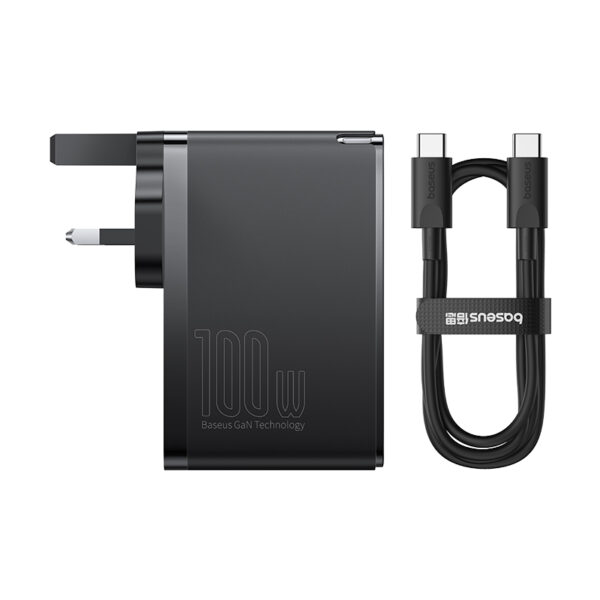 Baseus-GaN5-Pro-100W-Fast-Charger-2C+2U-UK-Pin-6M-baseuscolombo (6) | Baseus Colombo