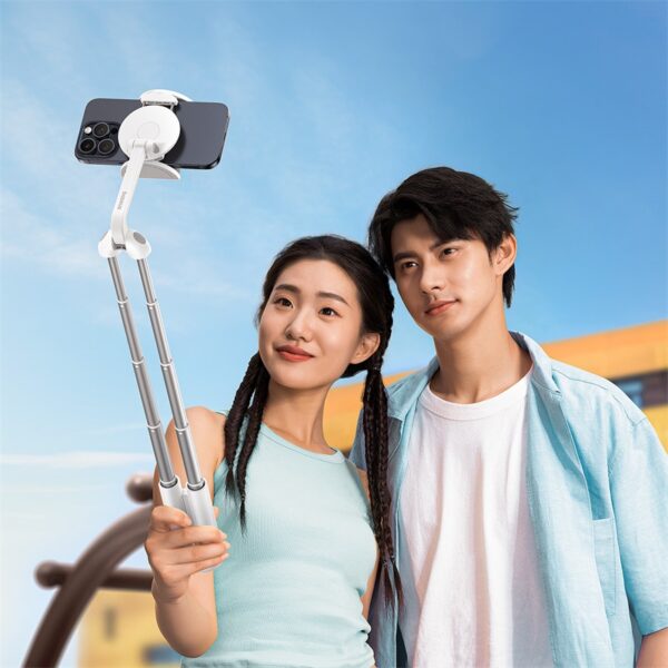 Baseus TechShot Series Dual-Support Phone Selfie Stick - Moon White - 6M-baseuscolombo 8 | Baseus Colombo