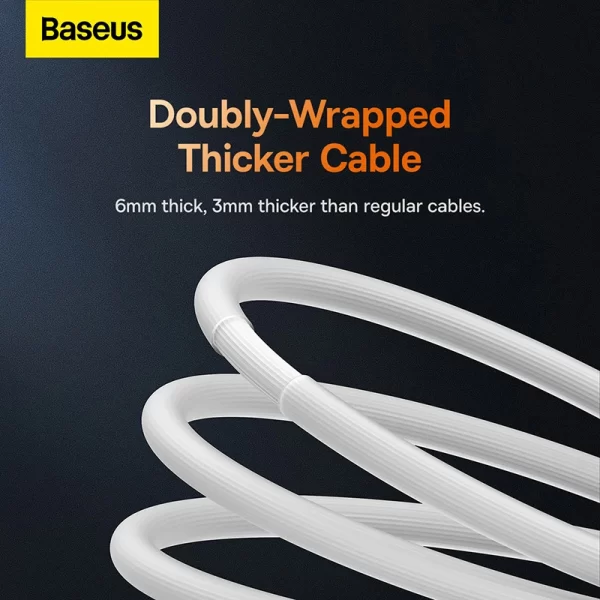 Baseus CoolPlay Series Fast Charging Cable USB to Type-C 100W 1m White Baseuscolombo