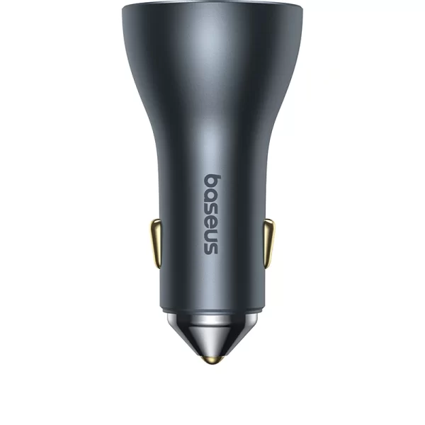 Baseus Golden Contactor Pro GaN Fast Charging Car Charger U+2C 65W Lunar Gray Baseuscolombo