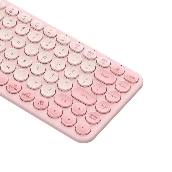 Baseus K01A Wireless Tri-Mode Keyboard Baby Pink Baseuscolombo